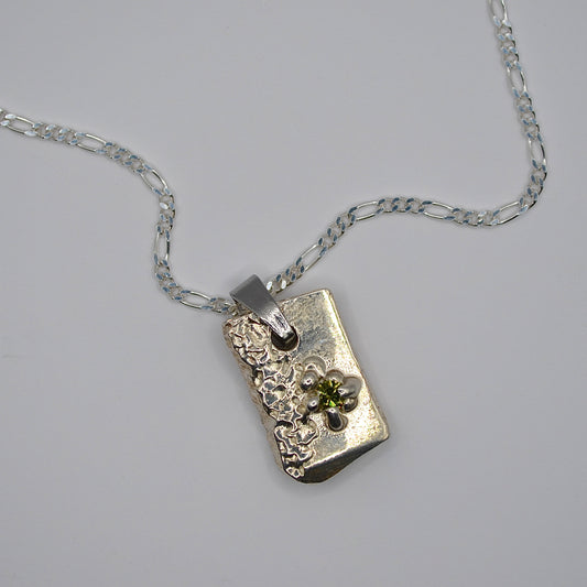 HANDMADE STERLING SILVER PENDANT NECKLACE