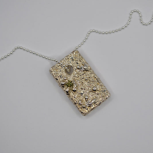 HANDMADE STERLING SILVER PENDANT NECKLACE